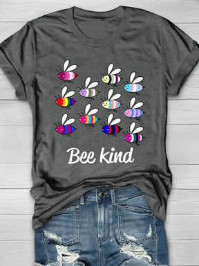 Bee Kind Print Short Sleeve T-shirt
