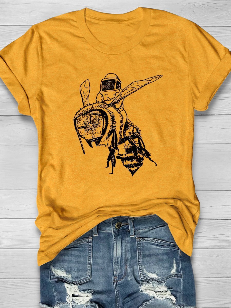 Bee-Wrangler Print Short Sleeve T-shirt