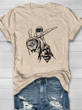 Bee-Wrangler Print Short Sleeve T-shirt