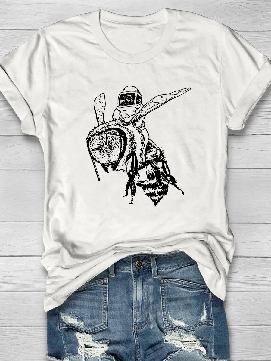 Bee-Wrangler Print Short Sleeve T-shirt