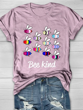 Bee Kind Print Short Sleeve T-shirt