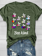 Bee Kind Print Short Sleeve T-shirt