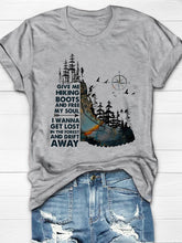 Give Me Hiking Boots And Free My Soul I Wanna Short Sleeve T-shirt